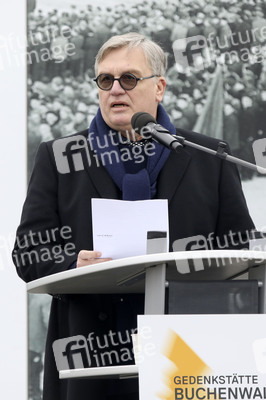 Kranzniederlegung zum 81. Jahrestag der Befreiung des Konzentrationslagers Buchenwald in Weimar