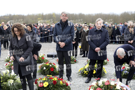Kranzniederlegung zum 81. Jahrestag der Befreiung des Konzentrationslagers Buchenwald in Weimar