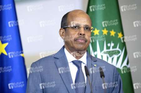 Pressestatement von Friedrich Merz und Mahamud Ali Jussuf  in Berlin