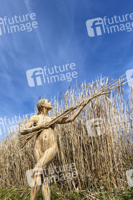 NATURE ART: Schilf / Reeds Bodypainting