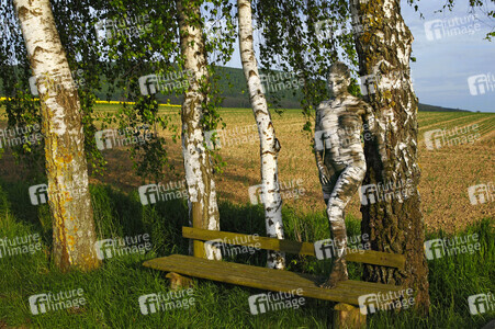 NATURE ART: Birke / Birch Bodypainting