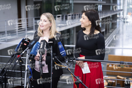 Pressestatement vom Verena Hubertz und Katherina Reiche in Berlin