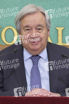 Pressekonferenz mit UN-Generalsekretär António Guterres in Tokio
