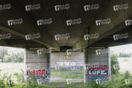 Gesperrte Friedrich-Ebert-Brücke/Nordbrücke in Bonn