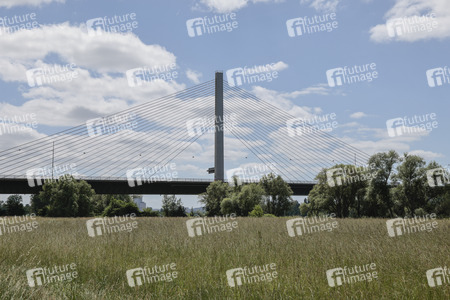 Gesperrte Friedrich-Ebert-Brücke/Nordbrücke in Bonn