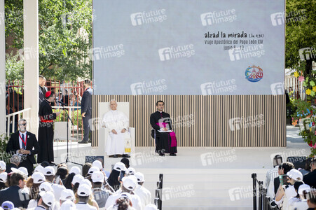 Papst Leo XIV. besucht das Cedia 24 Horas in Madrid