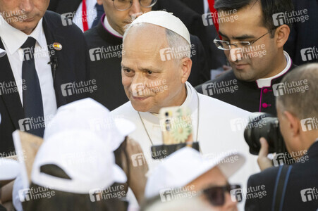 Papst Leo XIV. besucht das Cedia 24 Horas in Madrid