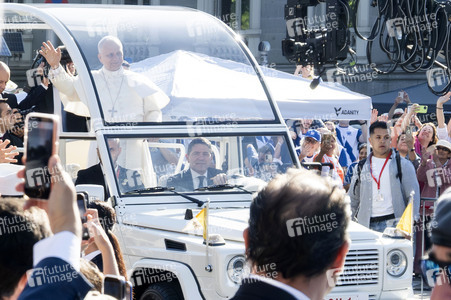 Papst Leo XIV. hält die Corpus Christi Messe in Madrid