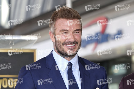 David Beckham erhält einen Stern auf dem Hollywood Walk of Fame in Los Angeles