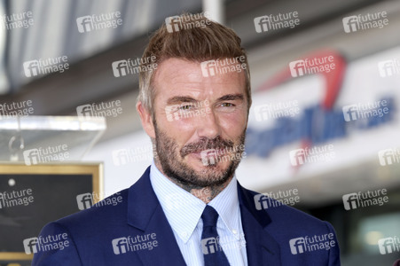 David Beckham erhält einen Stern auf dem Hollywood Walk of Fame in Los Angeles