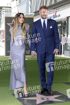 David Beckham erhält einen Stern auf dem Hollywood Walk of Fame in Los Angeles