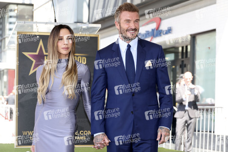 David Beckham erhält einen Stern auf dem Hollywood Walk of Fame in Los Angeles