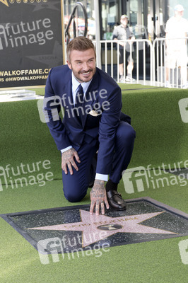 David Beckham erhält einen Stern auf dem Hollywood Walk of Fame in Los Angeles