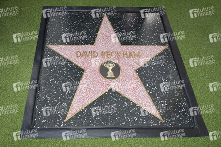 David Beckham erhält einen Stern auf dem Hollywood Walk of Fame in Los Angeles