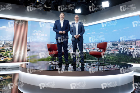 ARD-Sommerinterview mit Lars Klingbeil in Berlin