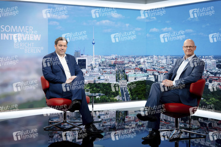 ARD-Sommerinterview mit Lars Klingbeil in Berlin