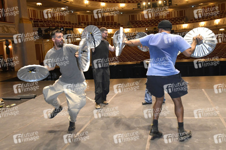 Photocall mit der Perkussion-Band Stomp in Berlin