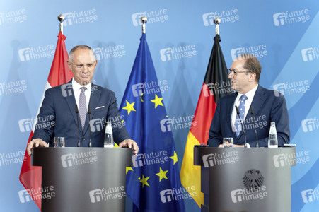 Pressestatement von Gerhard Karner und Alexander Dobrindt in Berlin
