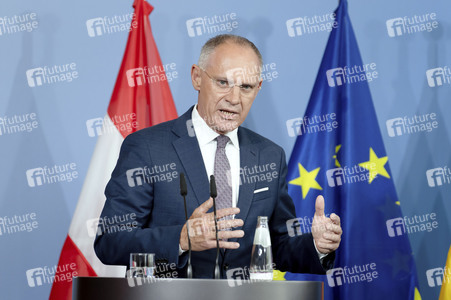 Pressestatement von Gerhard Karner und Alexander Dobrindt in Berlin