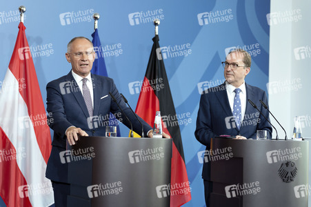 Pressestatement von Gerhard Karner und Alexander Dobrindt in Berlin