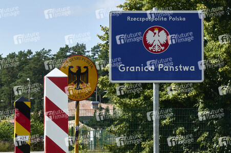 Deutsch-polnische Grenze auf Usedom