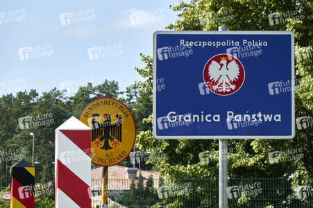 Deutsch-polnische Grenze auf Usedom