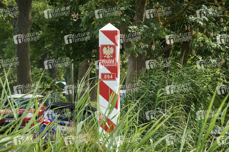 Deutsch-polnische Grenze auf Usedom