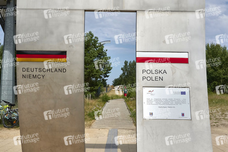 Deutsch-polnische Grenze auf Usedom