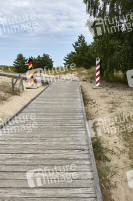 Deutsch-polnische Grenze auf Usedom
