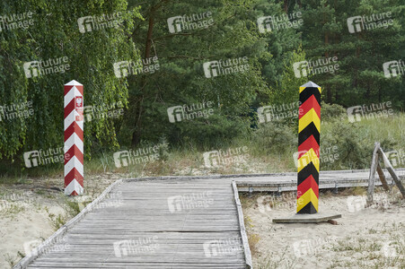 Deutsch-polnische Grenze auf Usedom