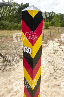 Deutsch-polnische Grenze auf Usedom