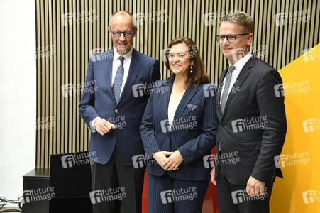 Pressekonferenz mit Friedrich Merz in Berlin