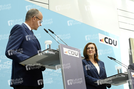 Pressekonferenz mit Friedrich Merz in Berlin