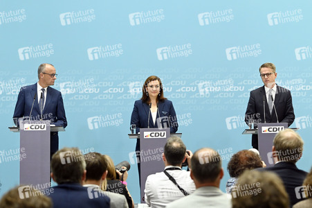 Pressekonferenz mit Friedrich Merz in Berlin