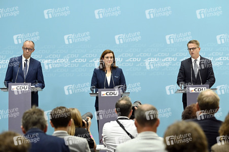 Pressekonferenz mit Friedrich Merz in Berlin