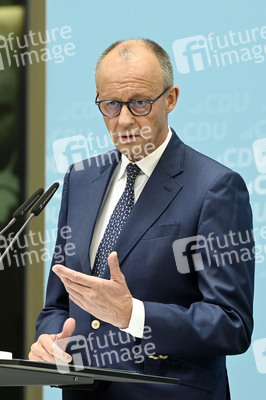 Pressekonferenz mit Friedrich Merz in Berlin