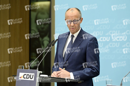 Pressekonferenz mit Friedrich Merz in Berlin