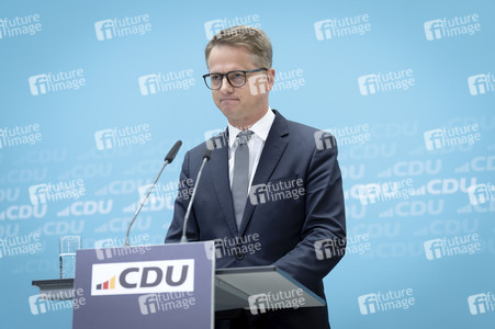 Pressekonferenz mit Friedrich Merz in Berlin