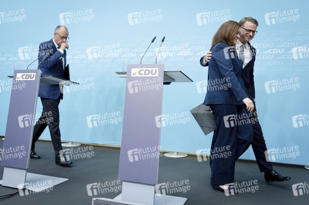 Pressekonferenz mit Friedrich Merz in Berlin