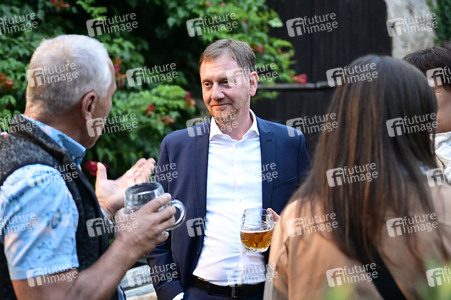 Veranstaltung der CDU 'Kretschmer grillt' in Arnsdorf