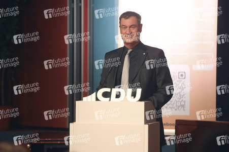 Sven Schulze und Markus Söder beim Landtagswahlkampf in Sachsen-Anhalt in Wernigerode