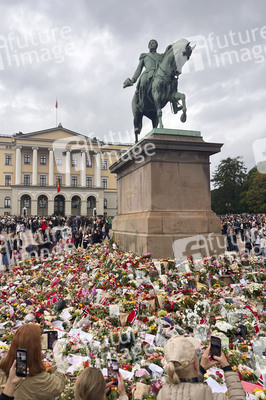 Trauer nach dem Tod von König Harald V. von Norwegen in Oslo