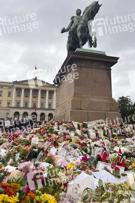 Trauer nach dem Tod von König Harald V. von Norwegen in Oslo