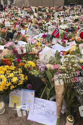 Trauer nach dem Tod von König Harald V. von Norwegen in Oslo