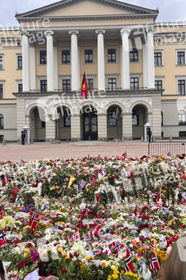 Trauer nach dem Tod von König Harald V. von Norwegen in Oslo