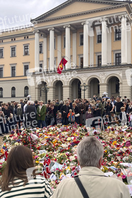 Trauer nach dem Tod von König Harald V. von Norwegen in Oslo