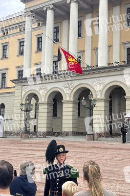Trauer nach dem Tod von König Harald V. von Norwegen in Oslo
