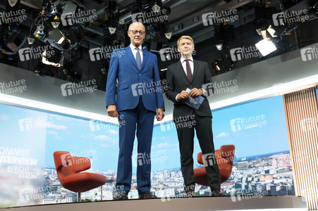 ARD-Sommerinterview mit Friedrich Merz in Berlin