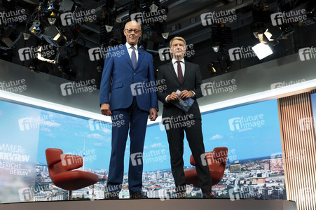ARD-Sommerinterview mit Friedrich Merz in Berlin