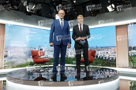 ARD-Sommerinterview mit Friedrich Merz in Berlin